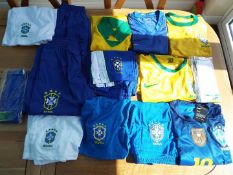 Football - a job lot of Brasil sportswea