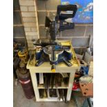 A Mac Allister 1500W 220-240V 210mm Sliding mitre saw MMIS210S-B PLEASE NOTE: ITEM IS LOCATED