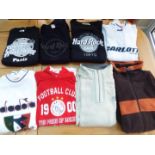 A job lot of 8 sweatshirts / jumpers, various makes, size L, M and S,