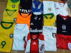 Football shirts - a job lot of 15 soccer