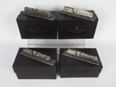 Four Royal Hampshire Art Foundry models of locomotives, all contained in original boxes.