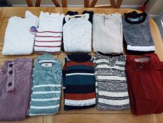 A job lot of 12 Jumpers to include Fat Face, Mantaray and othet, all different,