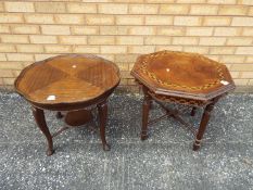 Two occasional tables, the largest approximately 49 cm x 57 cm.