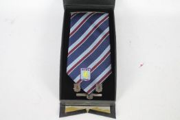 Aston Villa Football Item: A well displayed box set containing a Tie,