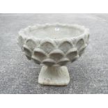 Garden Stoneware - A reconstituted stone pineapple pattern planter on circular base.