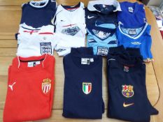 Football shirts - a job lot of shirts to include Brescia Calcio (Italy), 2 off France,