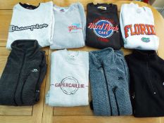 A job lot of 8 Sweatshirts, various to i