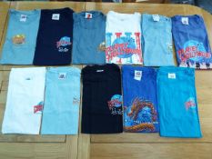 A job lot of 11 Tee shirts, all Planet Hollywood, sizes M and L,