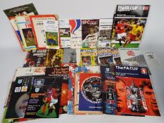 Football Programmes. A box containing FA Cup Semi Finals 1960s onwards.