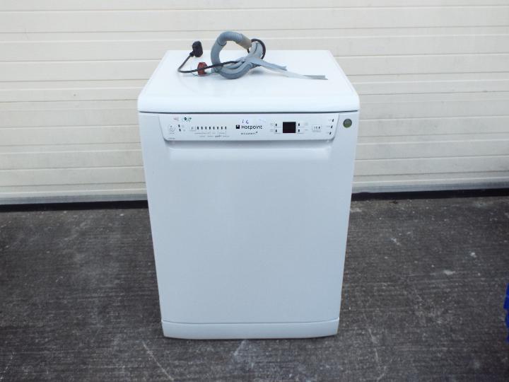 A Hotpoint Aquarius dishwasher,