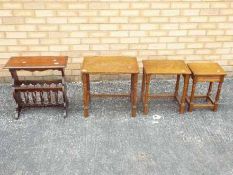 A nest of three occasional tables, large