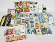 Lot to include vintage football ephemera, matchday ticket stubs, trade cards and similar.