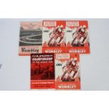 Speedway Final Programmes. Speedway Championship of the world Finals held at Wembley Stadium.