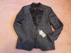 Zara Man - A gentleman's dress / party jacket, black with blue and silver flecks, size L,