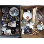 Lot to include Japanese tea wares, vases, further ceramics, glassware and similar.