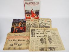 A 1966 World Cup Fortieth Anniversary Tribute book signed by Geoff Hurst,