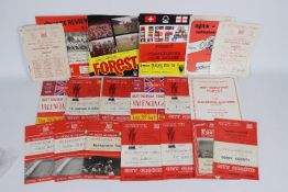 Nottingham Forest Football Programmes. Mainly home issues 1960s / 1970s.