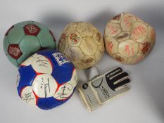Signed Football Items.