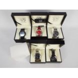 Five boxed fashion watches by Primetimes comprising one Mariner and four Olympian.