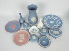 Wedgwood - A collection of Jasperware and similar to include vases, plates,