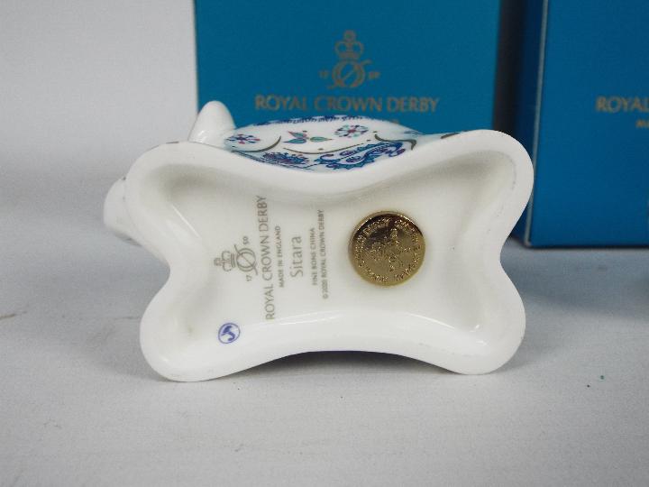 Royal Crown Derby - Two boxed paperweights to include Sitara baby elephant and Linnet 25 Year Guild - Image 3 of 6