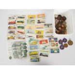 Lot to include a quantity of coins and banknotes,