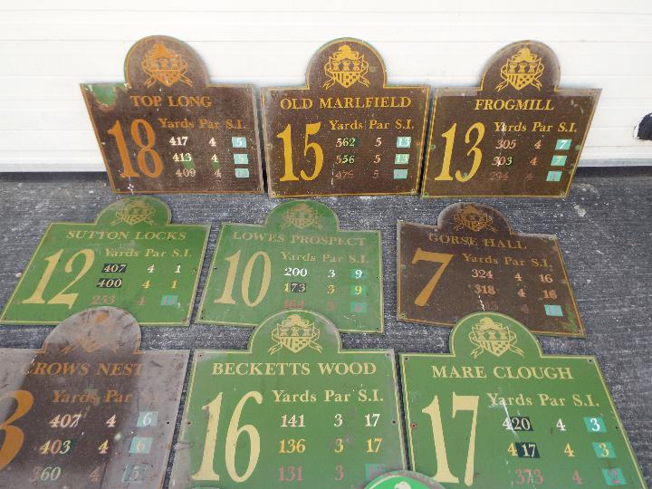 A quantity of eleven metal golf-course signs. - Image 3 of 3