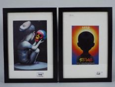 Seth (Julien Malland) - Two framed prints including promotional work for the 1, 2,