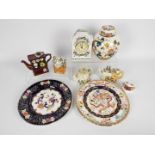 A small collection of mixed ceramics to include four small Portmeirion novelty teapots and a