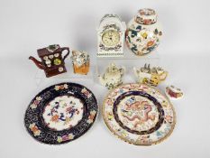 A small collection of mixed ceramics to include four small Portmeirion novelty teapots and a