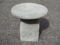 Garden Stoneware - A reconstituted stone staddle stone.