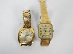 Two gentleman's wristwatches comprising a Seiko, 7005 - 8042 and a Sekonda.