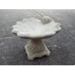 Garden Stoneware - A shell form bird bath