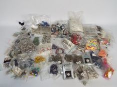 A collection of unused Palloy zinc alloy beads, jewellery crafting equipment, beads and similar,