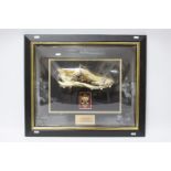 Geoff Hurst - A signed football boot display,
