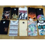 T Shirts - a job lot of ten T Shirts as illustrated, various adult sizes,