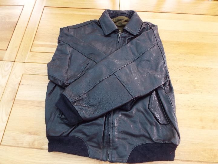 Jacket - a black zip front Jacket, size - Image 3 of 3