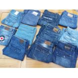 Jeans - a job lot of 11 pairs of Jeans,