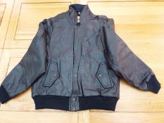 Jacket - a leather zip front Jacket with