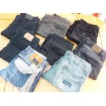 Jeans - a job lot of 8 pairs of Jeans, v