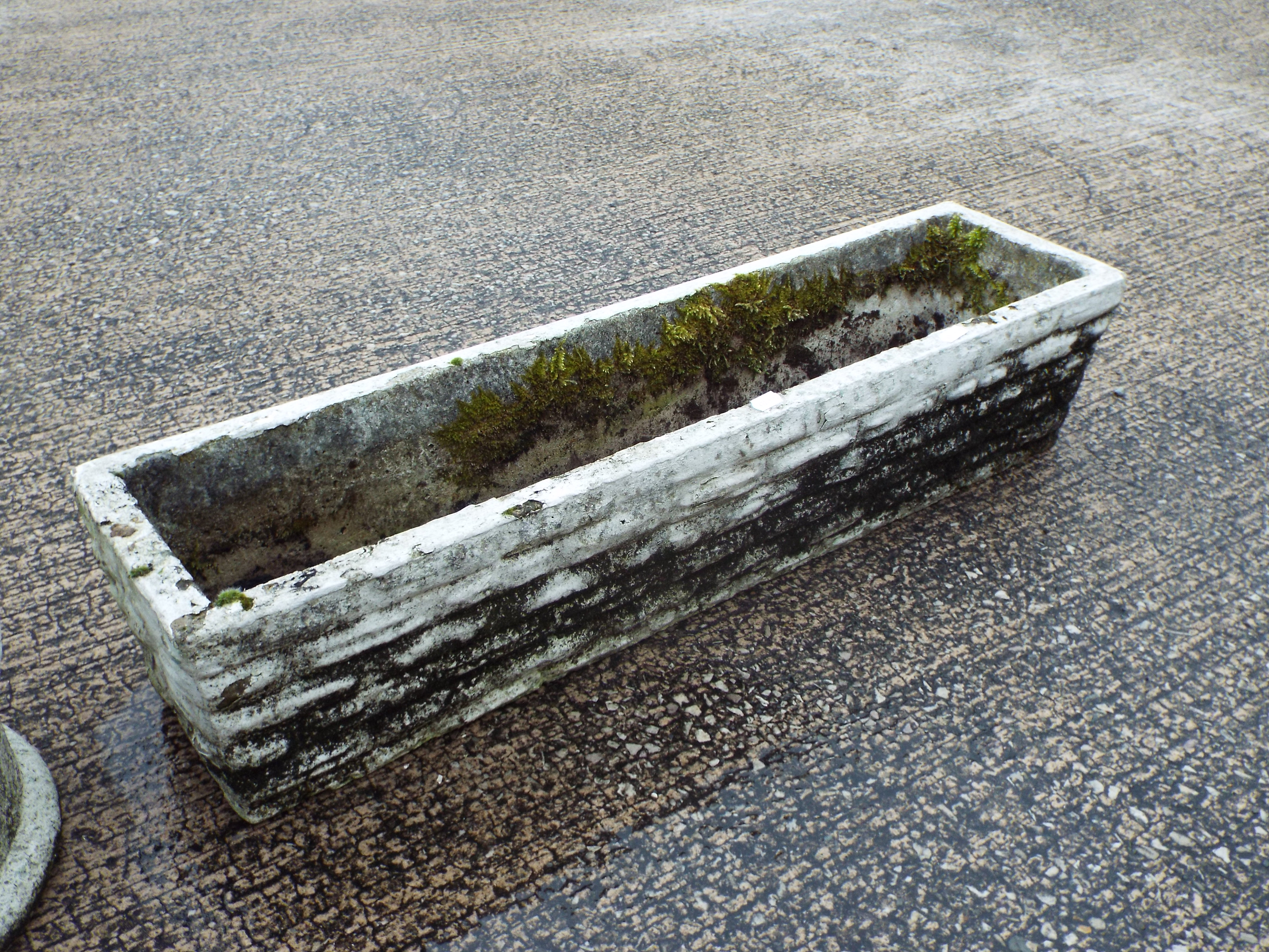 A rectangular garden planter and vintage - Image 3 of 3