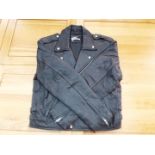 Jacket - a black zip front Jacket, size