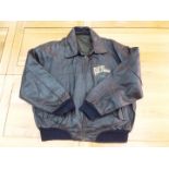 Jacket - a brown zip front Jacket, size