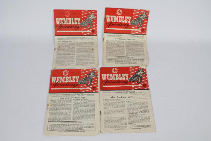 Speedway Programmes. Wembley home progra