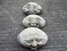 Garden Stoneware - Three reconstituted s