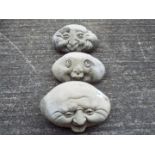 Garden Stoneware - Three reconstituted s