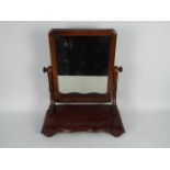 A mahogany vanity mirror, 58 cm (h)