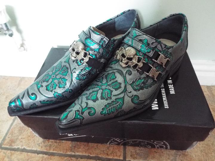 New Rock - a pair of green, black and grey fashion shoes, size 41 (EU), 7 (UK), - Image 2 of 2