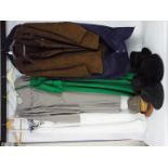 Three vintage dresses comprising a Frank Usher two piece dress with matching jacket, size 38,