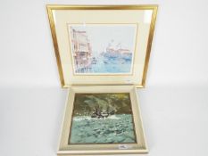A limited edition print depicting Venice, signed and numbered in pencil by the artist,
